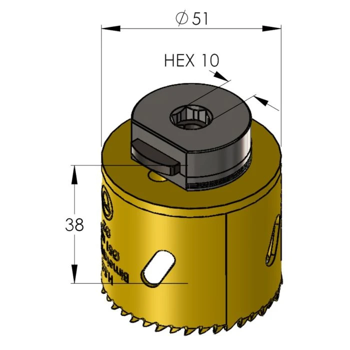 ProFit BiMetal PLUS Gatzaag 51 Mm Met Regelmatige Vertanding. 2 ProFit BiMetal PLUS Gatzaag 51 Mm Met Regelmatige Vertanding. - Afbeelding 2