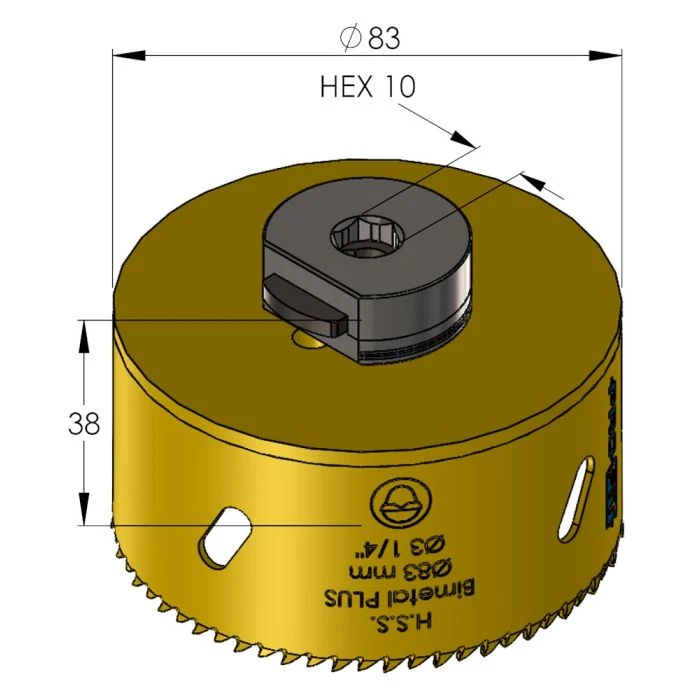 ProFit BiMetal PLUS Gatzaag 83 Mm Met Regelmatige Vertanding. 2 ProFit BiMetal PLUS Gatzaag 83 Mm Met Regelmatige Vertanding. - Afbeelding 2