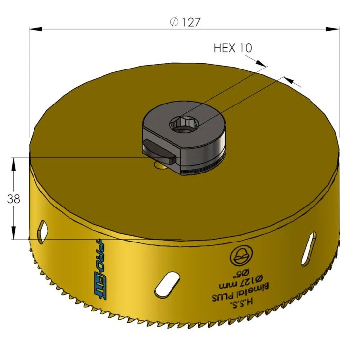 ProFit BiMetal PLUS Gatzaag 127 Mm Met Regelmatige Vertanding. 2 ProFit BiMetal PLUS Gatzaag 127 Mm Met Regelmatige Vertanding. - Afbeelding 2
