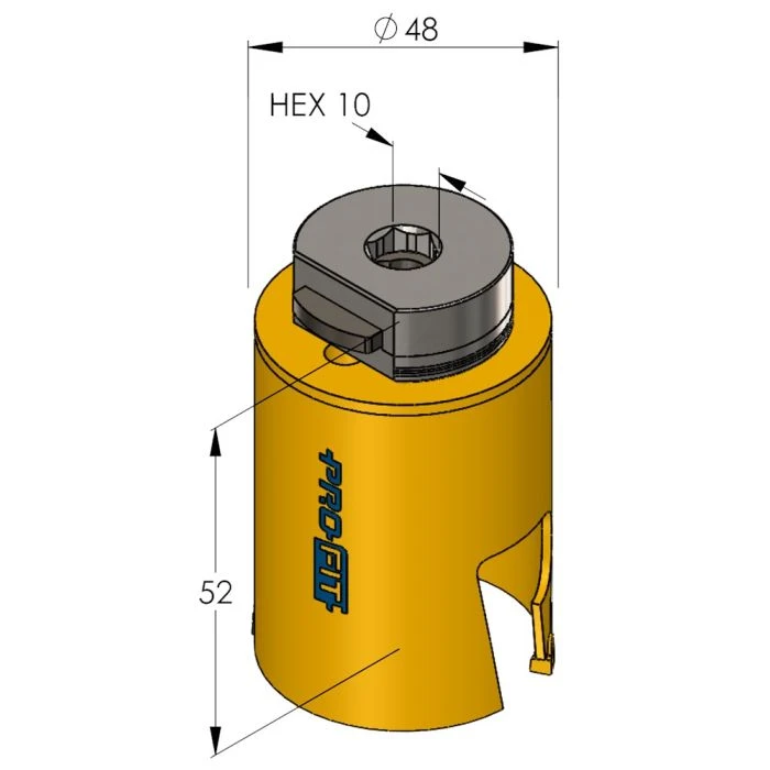 ProFit Multi Purpose Gatzaag 48 Mm Met Hardmetalen Tanden. 2 ProFit Multi Purpose Gatzaag 48 Mm Met Hardmetalen Tanden. - Afbeelding 2
