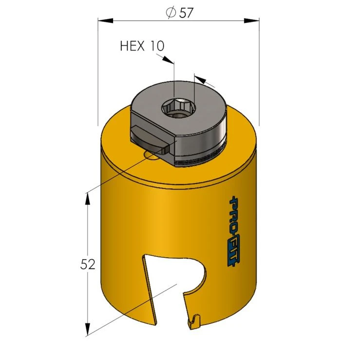 ProFit Multi Purpose Gatzaag 57 Mm Met Hardmetalen Tanden. 2 ProFit Multi Purpose Gatzaag 57 Mm Met Hardmetalen Tanden. - Afbeelding 2