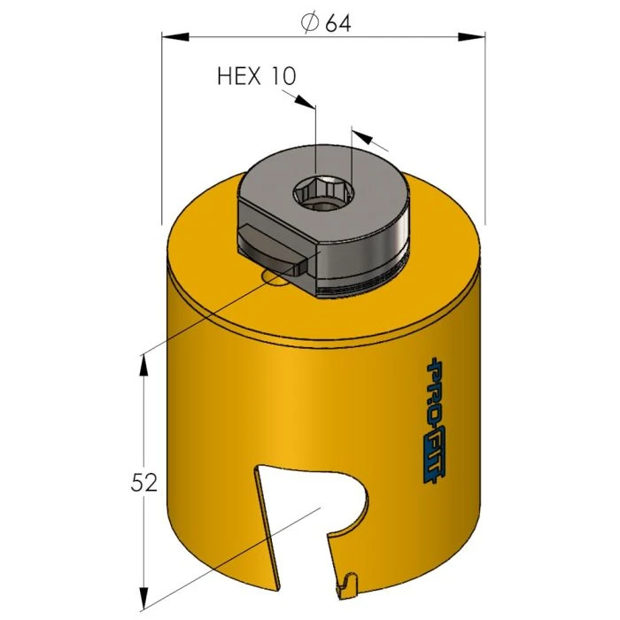 ProFit Multi Purpose Gatzaag 64 Mm Met Hardmetalen Tanden. 2 ProFit Multi Purpose Gatzaag 64 Mm Met Hardmetalen Tanden. - Afbeelding 2