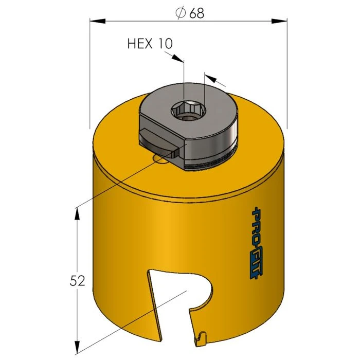 ProFit Multi Purpose Gatzaag 68 Mm Met Hardmetalen Tanden. 2 ProFit Multi Purpose Gatzaag 68 Mm Met Hardmetalen Tanden. - Afbeelding 2