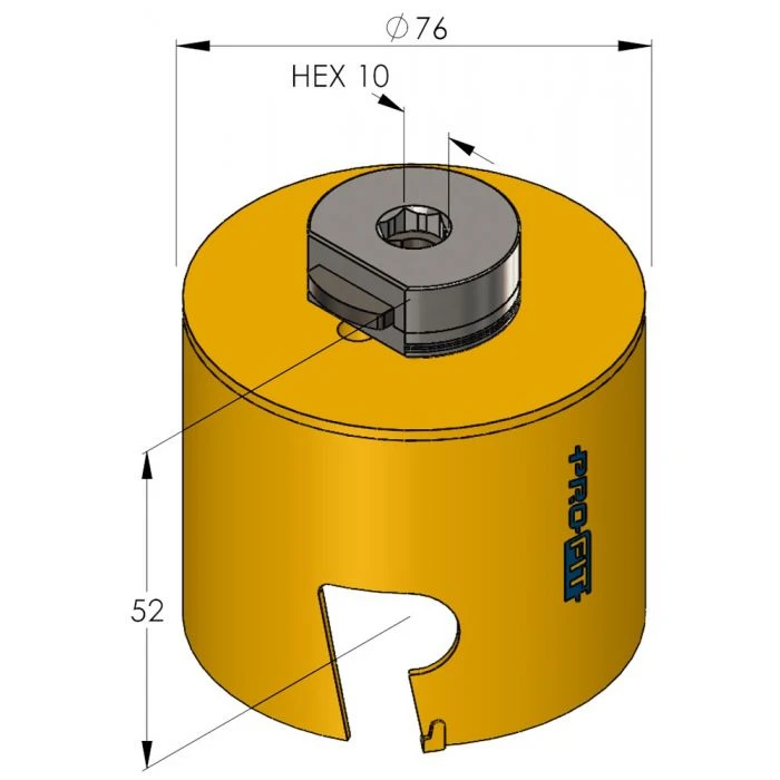 ProFit Multi Purpose Gatzaag 76 Mm Met Hardmetalen Tanden. 2 ProFit Multi Purpose Gatzaag 76 Mm Met Hardmetalen Tanden. - Afbeelding 2