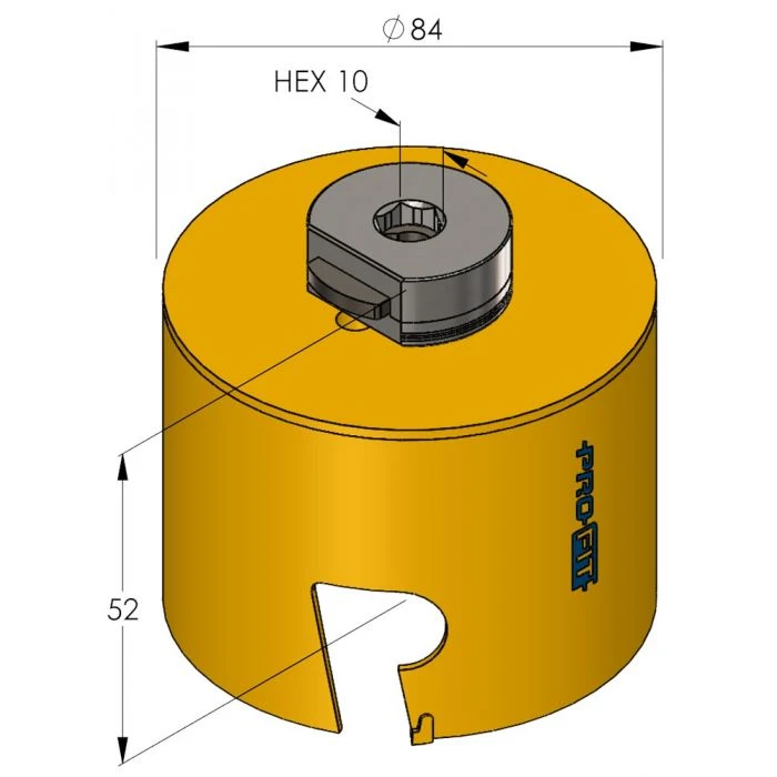 ProFit Multi Purpose Gatzaag 84 Mm Met Hardmetalen Tanden. 2 ProFit Multi Purpose Gatzaag 84 Mm Met Hardmetalen Tanden. - Afbeelding 2