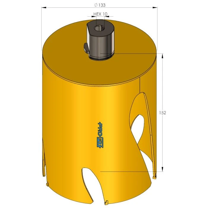 ProFit Multi Purpose LONG Gatzaag 133 Mm Met Hardmetalen Tanden. 2 ProFit Multi Purpose LONG Gatzaag 133 Mm Met Hardmetalen Tanden. - Afbeelding 2