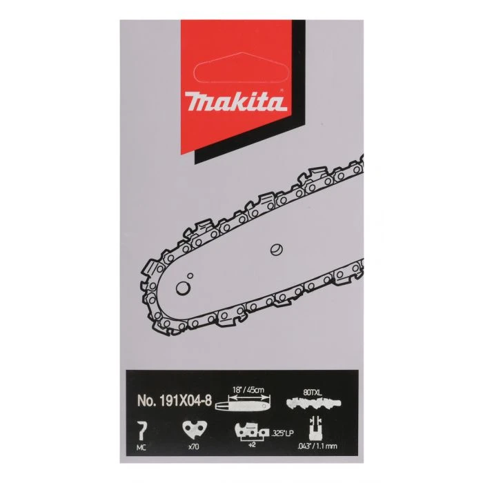 Makita 191X04-8 Zaagketting TXL80 450mm 2 Makita 191X04-8 Zaagketting TXL80 450mm - Afbeelding 2