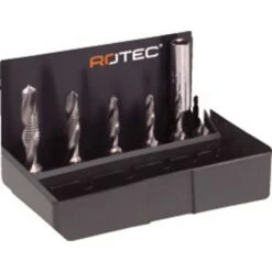 HSS Combi-boor- / Tapbitset 7-dlg. Rotec, In Cassette. -Gereedschap Winkels 900 2030