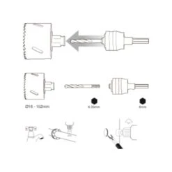 Makita B-16760 Gatzaag 65mm Bi-metaal Snelwissel 14 Makita B-16760 Gatzaag 65mm Bi-metaal Snelwissel -Gereedschap Winkels B 11265 F 001 21