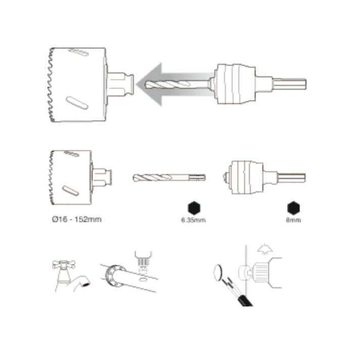 Makita B-11374 Gatzaag 41mm Bi-metaal Snelwissel 4 Makita B-11374 Gatzaag 41mm Bi-metaal Snelwissel - Afbeelding 4