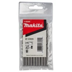 Makita D-06395 Metaalboor 5.5X93mm (10 Stuks) HSS 7 Makita D-06395 Metaalboor 5.5X93mm (10 Stuks) HSS -Gereedschap Winkels D 06395 C1N1