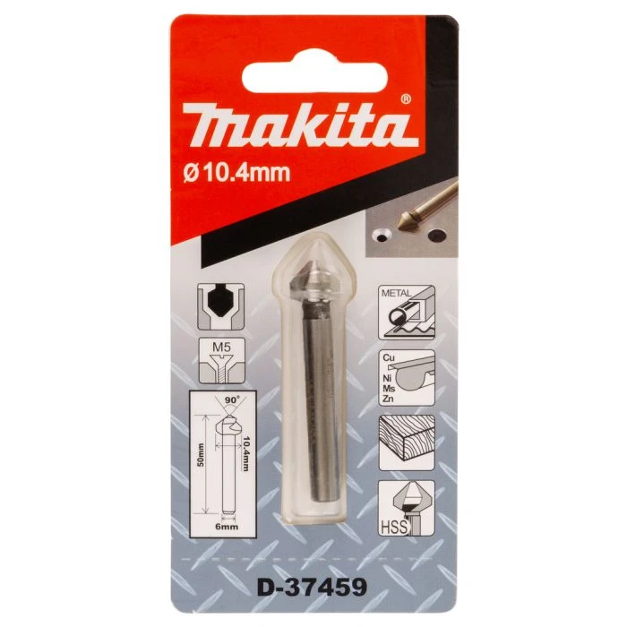 Makita D-37459 Verzinkboor 10,4 X 50mm 3-cut 5 Makita D-37459 Verzinkboor 10,4 X 50mm 3-cut - Afbeelding 5