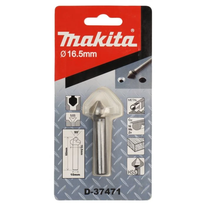 Makita D-37471 Verzinkboor 16,5 X 60mm 3-cut 5 Makita D-37471 Verzinkboor 16,5 X 60mm 3-cut - Afbeelding 5