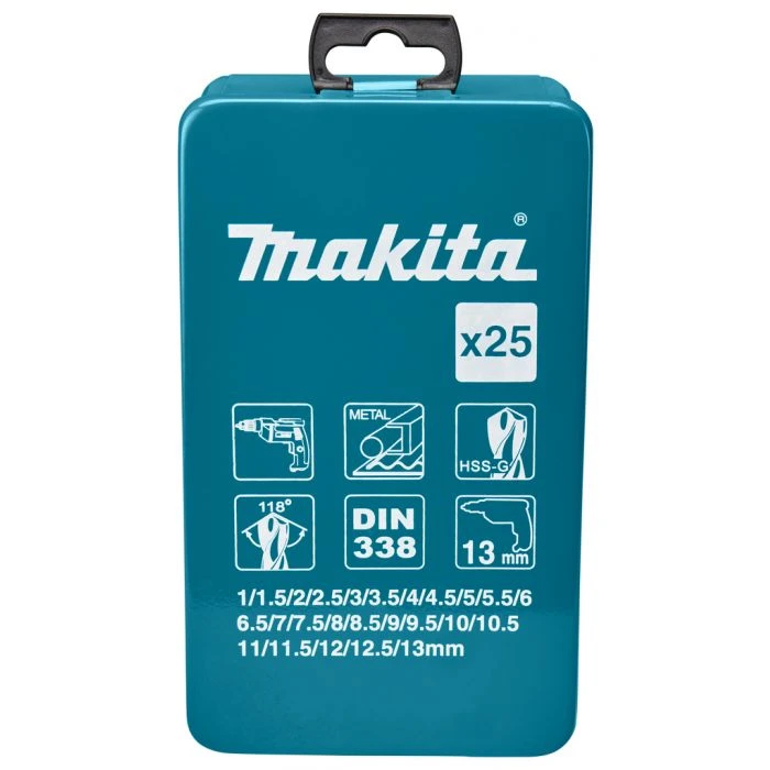 Makita D-54031 Metaalborenset 25-delig 1-13mm 3 Makita D-54031 Metaalborenset 25-delig 1-13mm - Afbeelding 3