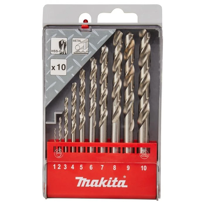 Makita D-57205 Metaalborenset 10-delig 1 Makita D-57205 Metaalborenset 10-delig