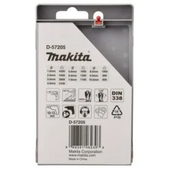 Makita D-57205 Metaalborenset 10-delig 7 Makita D-57205 Metaalborenset 10-delig -Gereedschap Winkels D 57205 C7C0