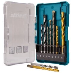 Makita D-71962 Borenset Steen/Hout/Metaal 9-delig