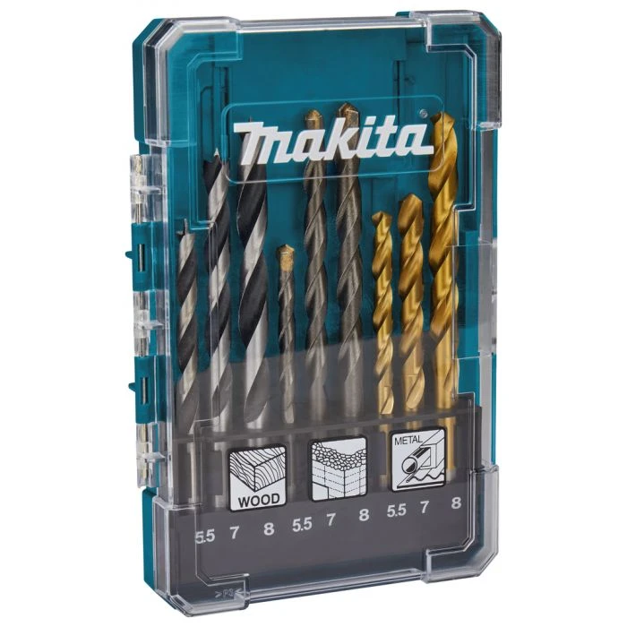Makita D-71978 Borenset 9-delig 2 Makita D-71978 Borenset 9-delig - Afbeelding 2