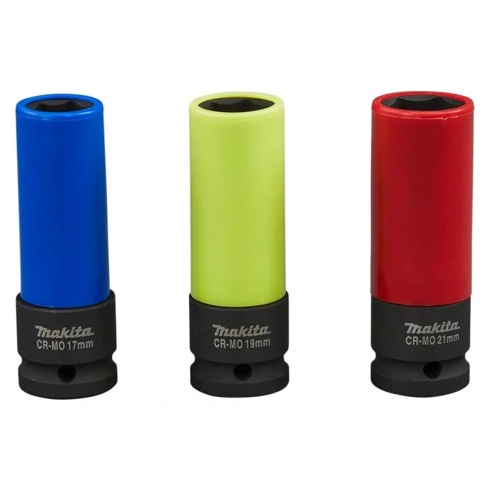 Makita E-12354 Krachtdoppenset Wielbouten 3-delig 1 Makita E-12354 Krachtdoppenset Wielbouten 3-delig
