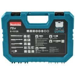 Makita E-15126 Boor-/schroefbitset 75-delig -Gereedschap Winkels E 15126 C7C0