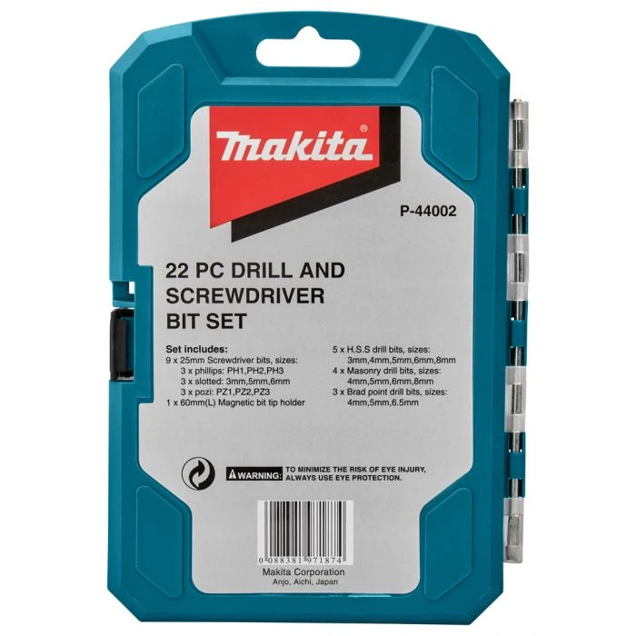 Makita P-44002 Boor-/schroefbitset 22-delig 9 Makita P-44002 Boor-/schroefbitset 22-delig - Afbeelding 9