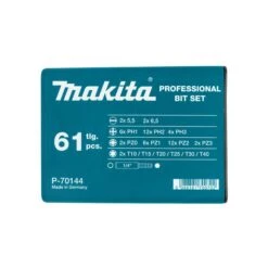 Makita P-70144 Schroefbitset 61-delig -Gereedschap Winkels P 70144 A1C0 s02