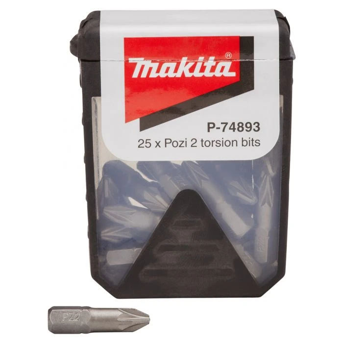Makita P-74893 Schroefbit PZ2x25mm 1 Makita P-74893 Schroefbit PZ2x25mm