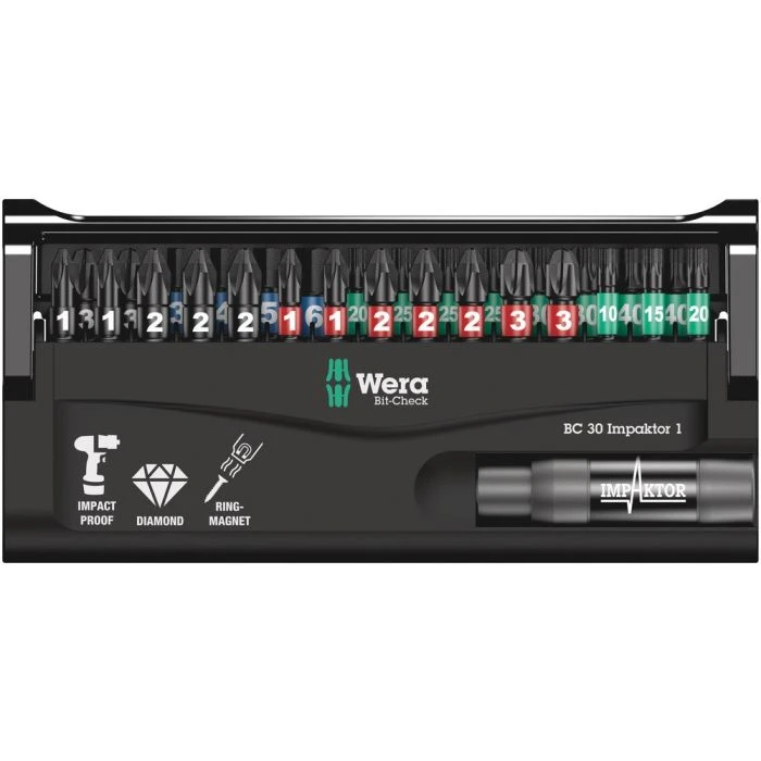 Wera BIT-CHECK 30 IMPAKTOR 1, 30 -DELIG 2 Wera BIT-CHECK 30 IMPAKTOR 1, 30 -DELIG - Afbeelding 2