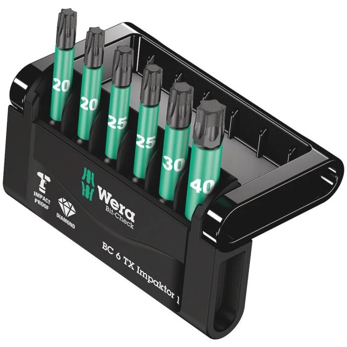 Wera BIT-CHECK 6 TX IMPAKTOR 1, 6 -DELIG 1 Wera BIT-CHECK 6 TX IMPAKTOR 1, 6 -DELIG