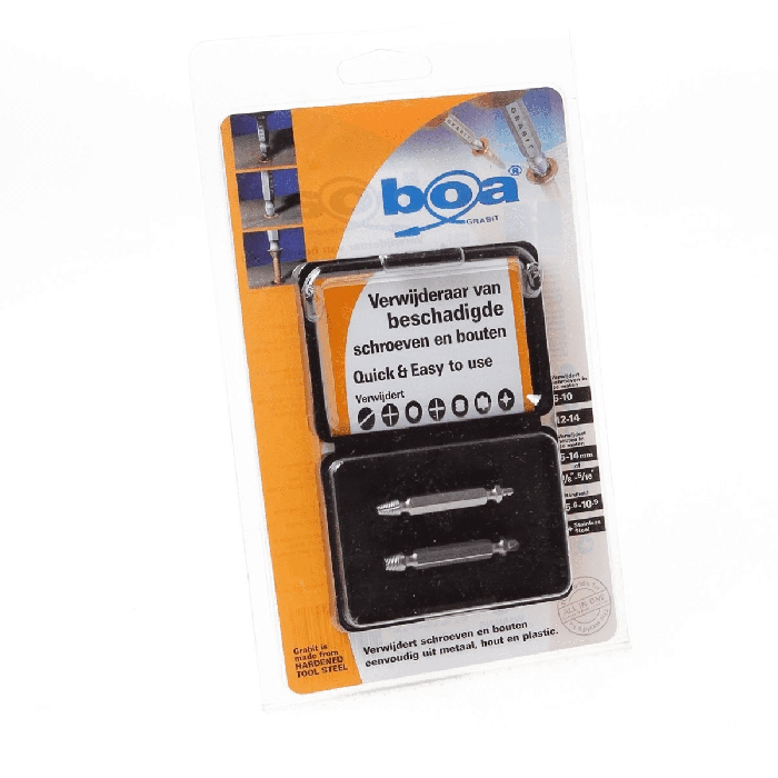 Makita BOA Grabit Beschadigde Schroefverwijderaarset 2-dlg. 2 Makita BOA Grabit Beschadigde Schroefverwijderaarset 2-dlg. - Afbeelding 2