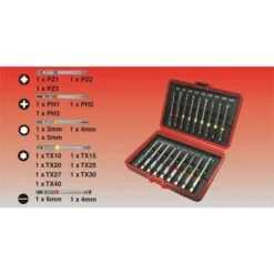 CONNEX BITSSET (LANGE VERSIE) 18dlg BOX -Gereedschap Winkels coxb973918iha2