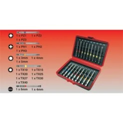 CONNEX BITSSET (LANGE VERSIE) 18dlg BOX -Gereedschap Winkels coxb973918iha3