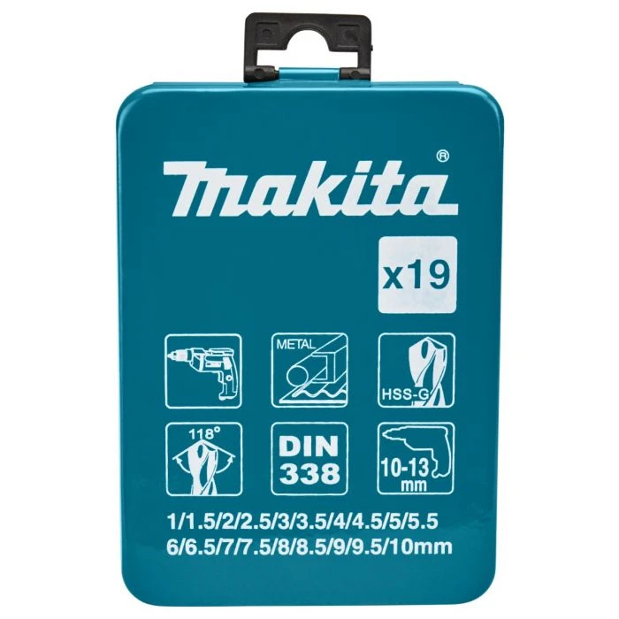 Makita D-54025 Metaalborenset 19-delig 1-10mm 5 Makita D-54025 Metaalborenset 19-delig 1-10mm - Afbeelding 5