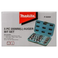 Makita P-46464 Slangenboorset Met Voorsnijder 5-delig -Gereedschap Winkels p 46464 c1n1