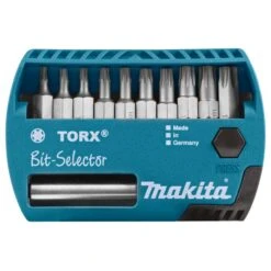 Makita P-53768 Schroefbitset 11-delig "TORX" -Gereedschap Winkels p 53768