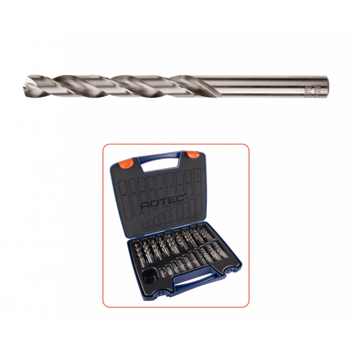 Metaalborenset 170-dlg. Rotec HSS-G, Silver-Line PROF. 2 Metaalborenset 170-dlg. Rotec HSS-G, Silver-Line PROF. - Afbeelding 2