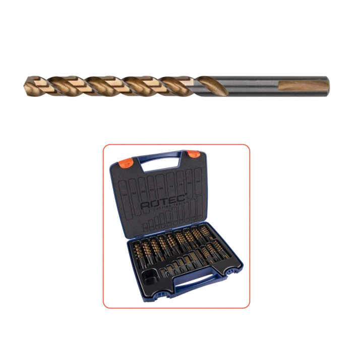 Metaalborenset 170-dlg. Rotec HSS-G, UNI-3, Silver-Line PROF. 2 Metaalborenset 170-dlg. Rotec HSS-G, UNI-3, Silver-Line PROF. - Afbeelding 2