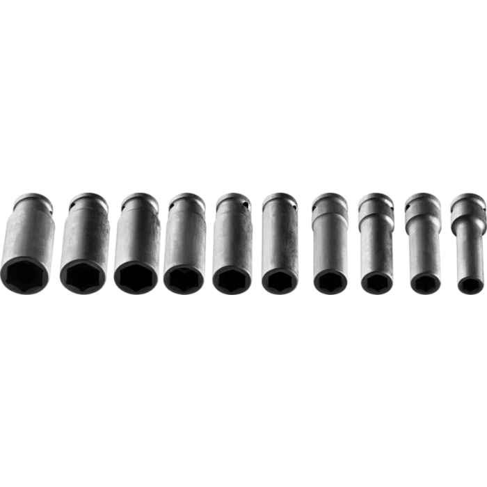 Makita Stahlkaiser 8cm Lange-krachtdoppenset 10-dlg 1/2" 4 Makita Stahlkaiser 8cm Lange-krachtdoppenset 10-dlg 1/2" - Afbeelding 4